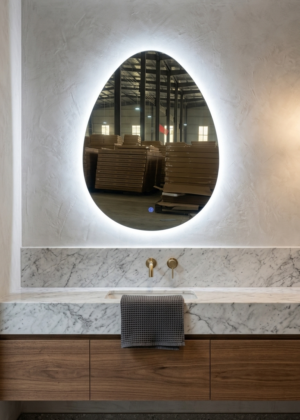 GlowNest LED Teardrop Mirror